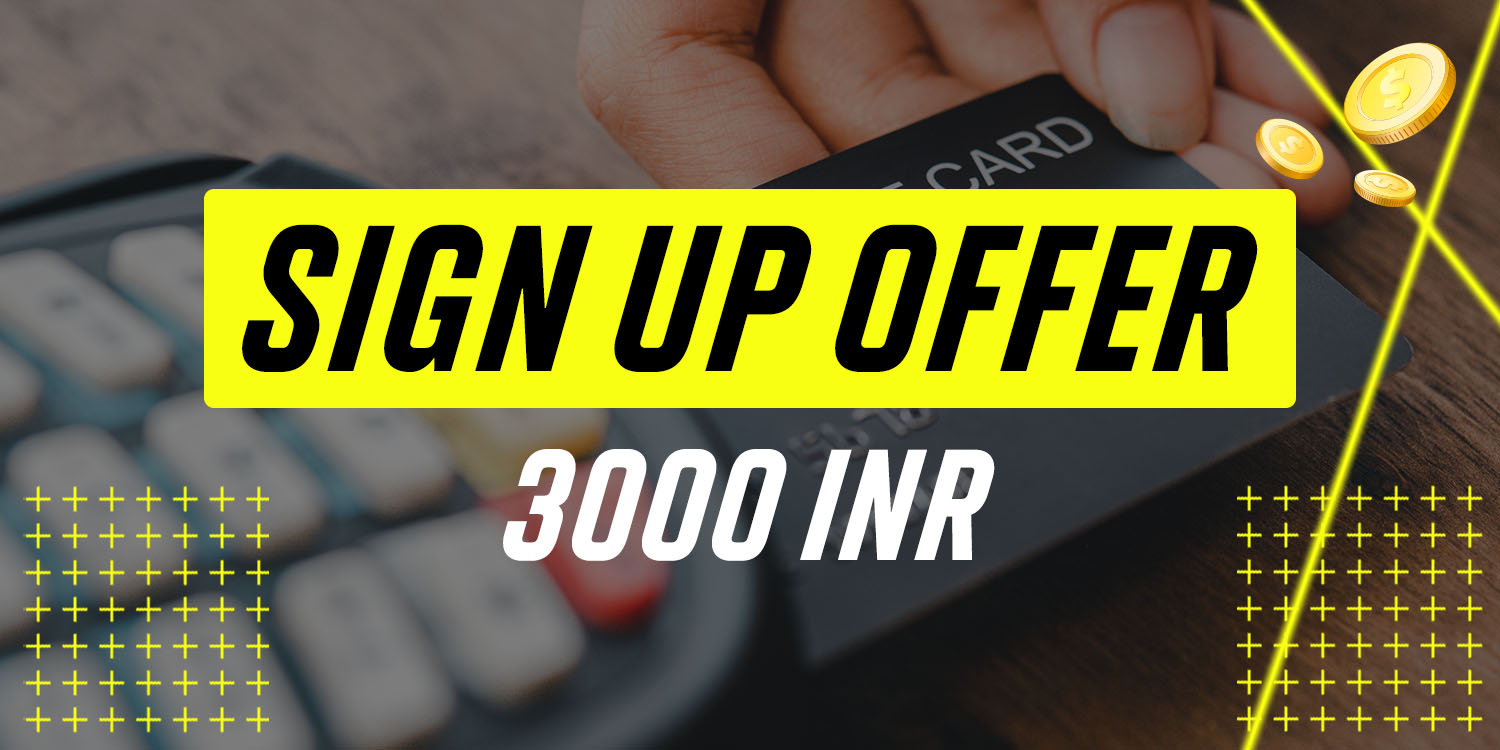 Sign up offer 3000 INR back as cash